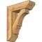 Ekena Millwork Balboa Slat Rough Sawn Bracket w/ Offset Brace, Western Red Cedar, 6"W x 18"D x 22"H BKT0604X18X22BOA06RWR - alternate 1